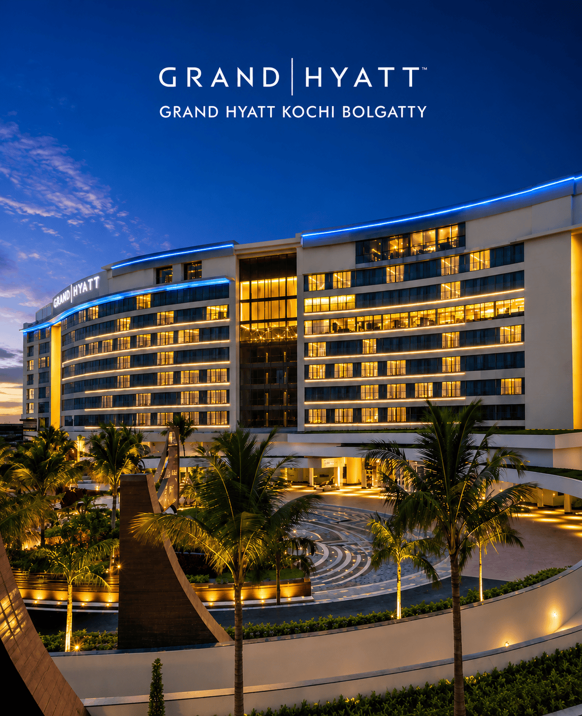 Grand Hyatt Kochi Bolgatty waterfront wedding venue in Kerala